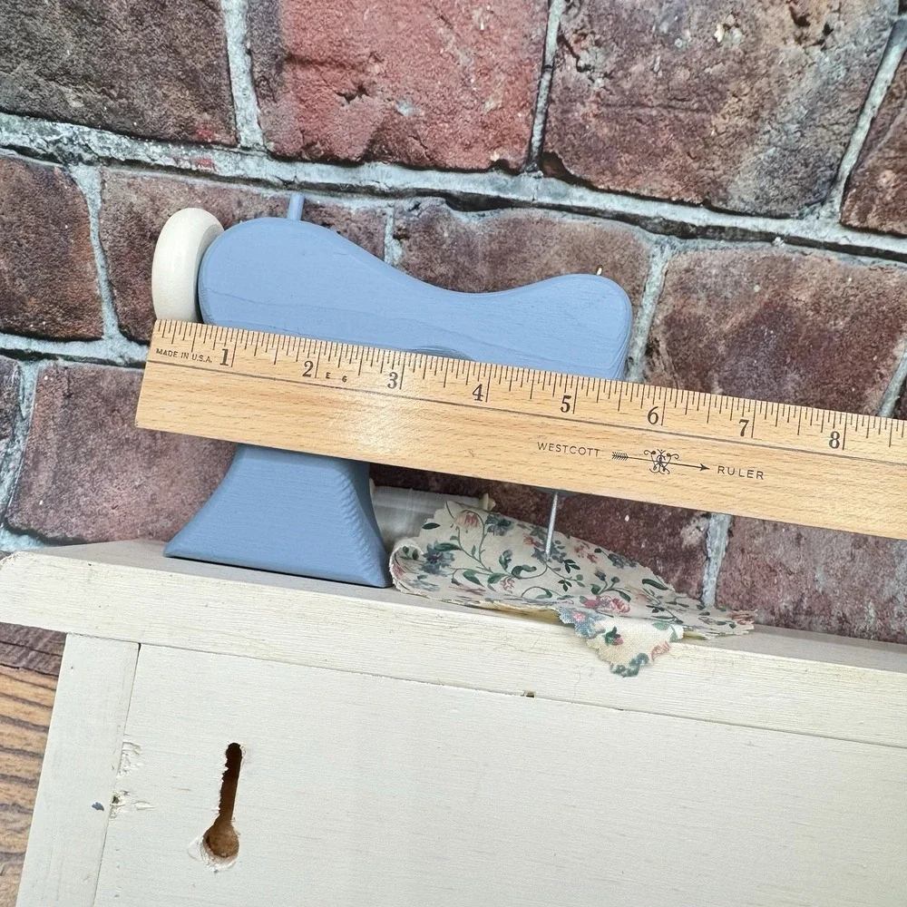 Vintage Wooden Sewing Thread Spool Holder Shelf Cottage Core Grannycore Country
